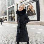 Hannah | Women’s Winter Quilted Coat with Hood Trim