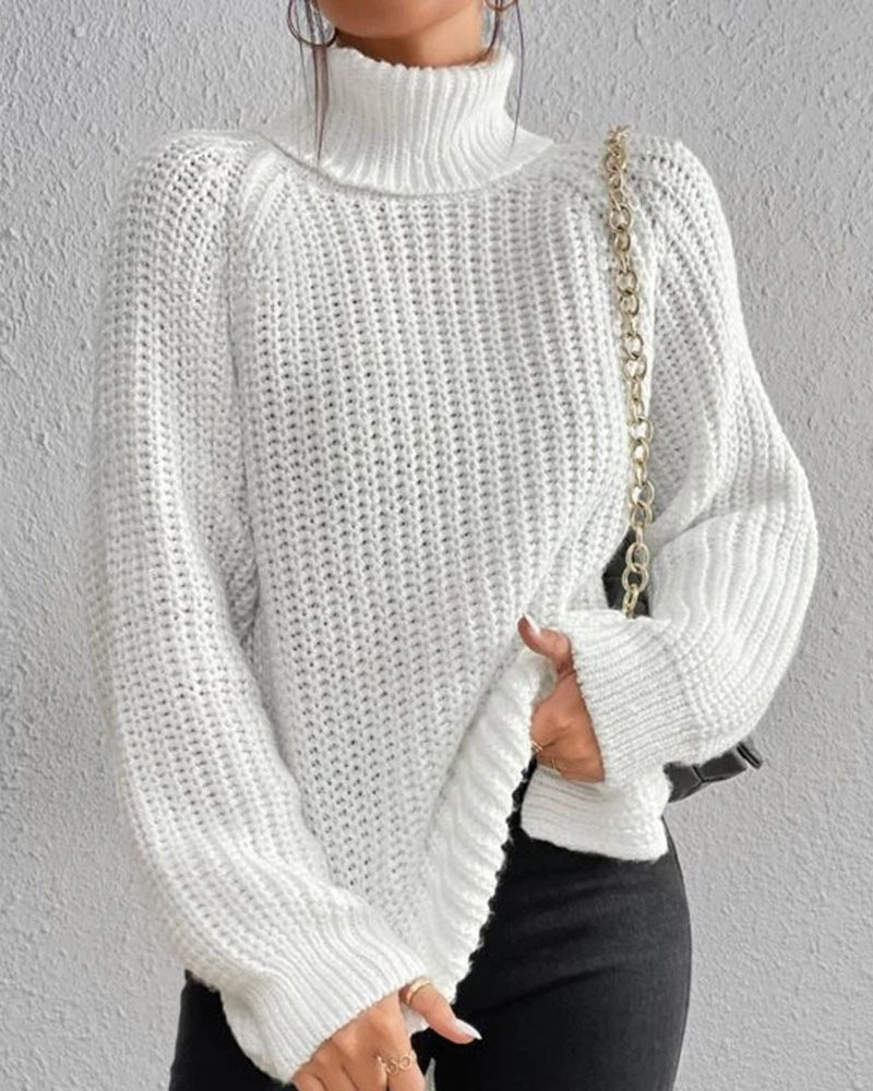 Beatrice | Women’s Winter Ribbed Turtleneck Sweater