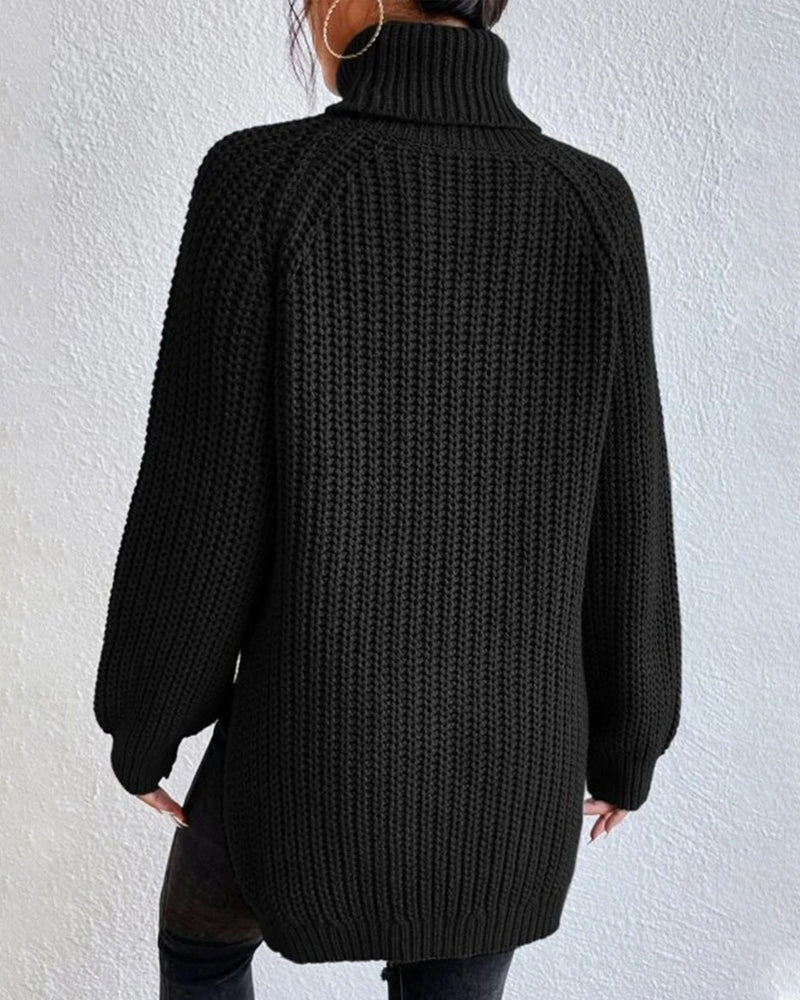 Beatrice | Women’s Winter Ribbed Turtleneck Sweater