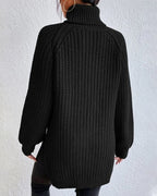 Beatrice | Women’s Winter Ribbed Turtleneck Sweater