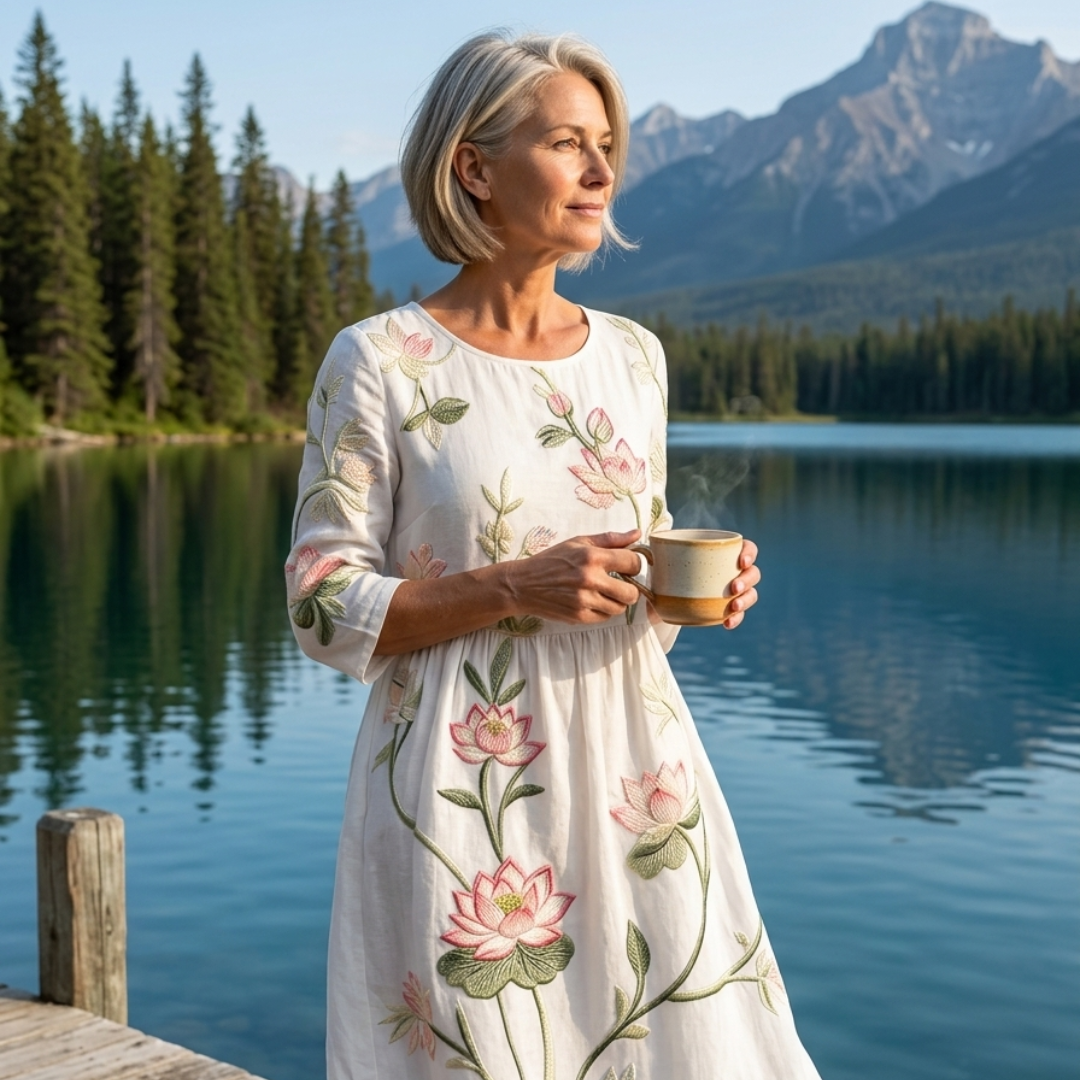 Kayla | Plant & Flower Print Dress