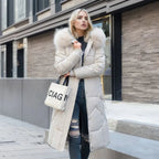 Hannah | Women’s Winter Quilted Coat with Hood Trim