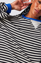 Hannah | Women Spring Striped Crewneck Sweater
