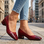 Noelle Leather Heels