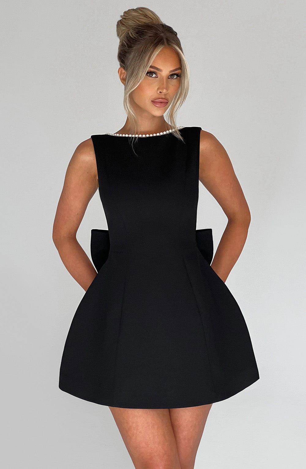 Amber | Women Wedding Guest Structured Mini Dress