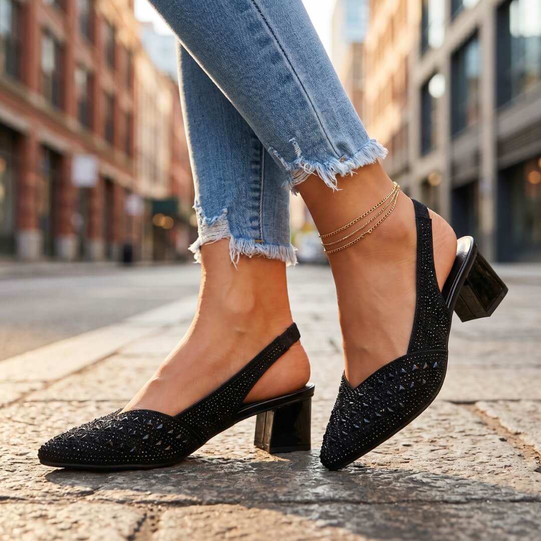 Tamera Crystal Heels