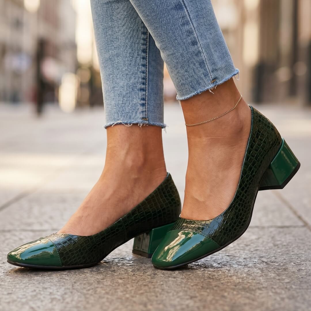 Noelle Leather Heels