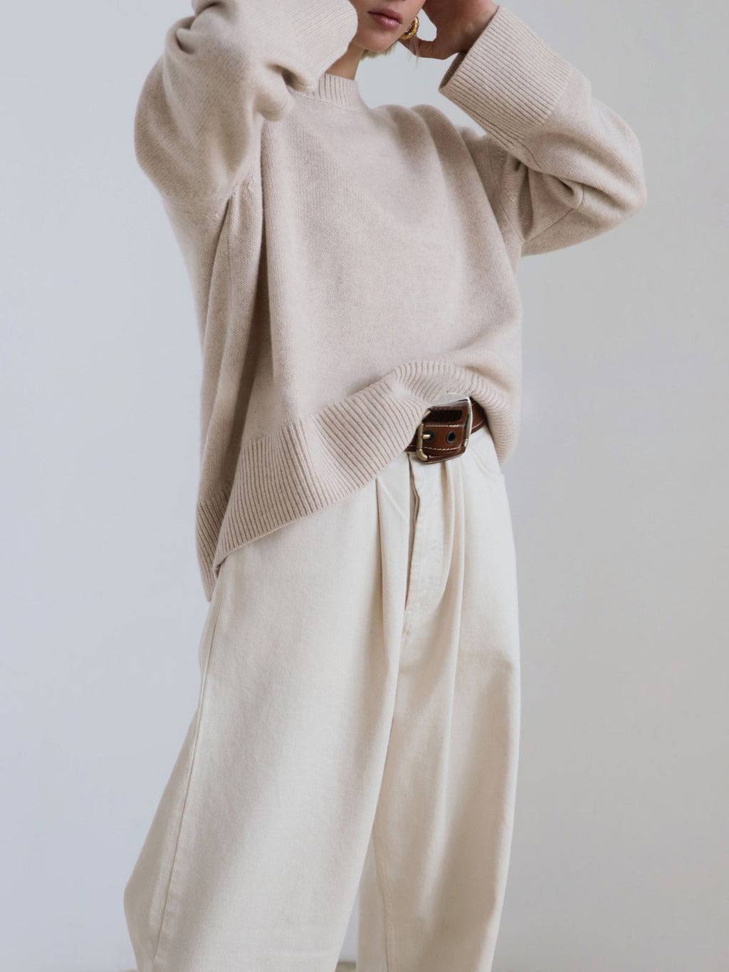 Joanna | Women’s Winter Oversized Knit Pullover Sweater