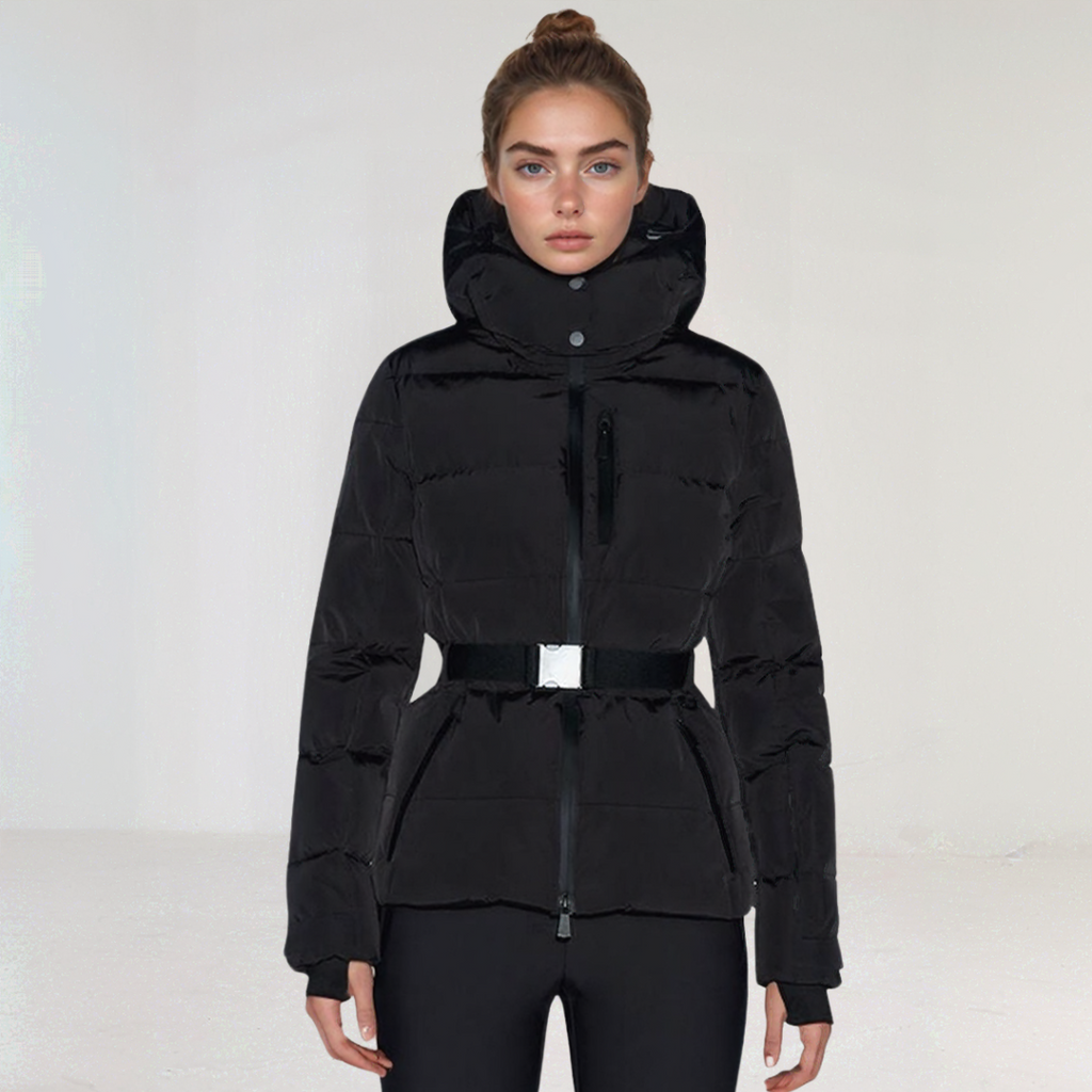 Georgia | Premium Insulated Black Ski Jacket