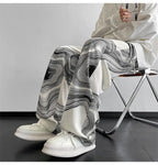 Graph Cotton Trousers