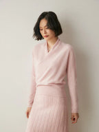 Rose | Women’s Elegant Wrap Crossover Chic Sweater