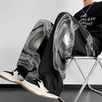 Graph Cotton Trousers