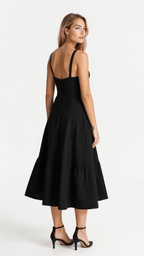 Bonnie | Floral Chic Corset Midi Dress