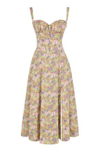 Bonnie | Floral Chic Corset Midi Dress